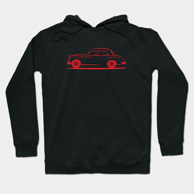 Mercedes Benz Ponton W120 Sedan Hoodie by PauHanaDesign